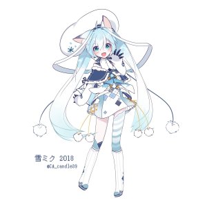 画像: 雪ミク2018　雪キツネVer  風 コスプレ衣装 